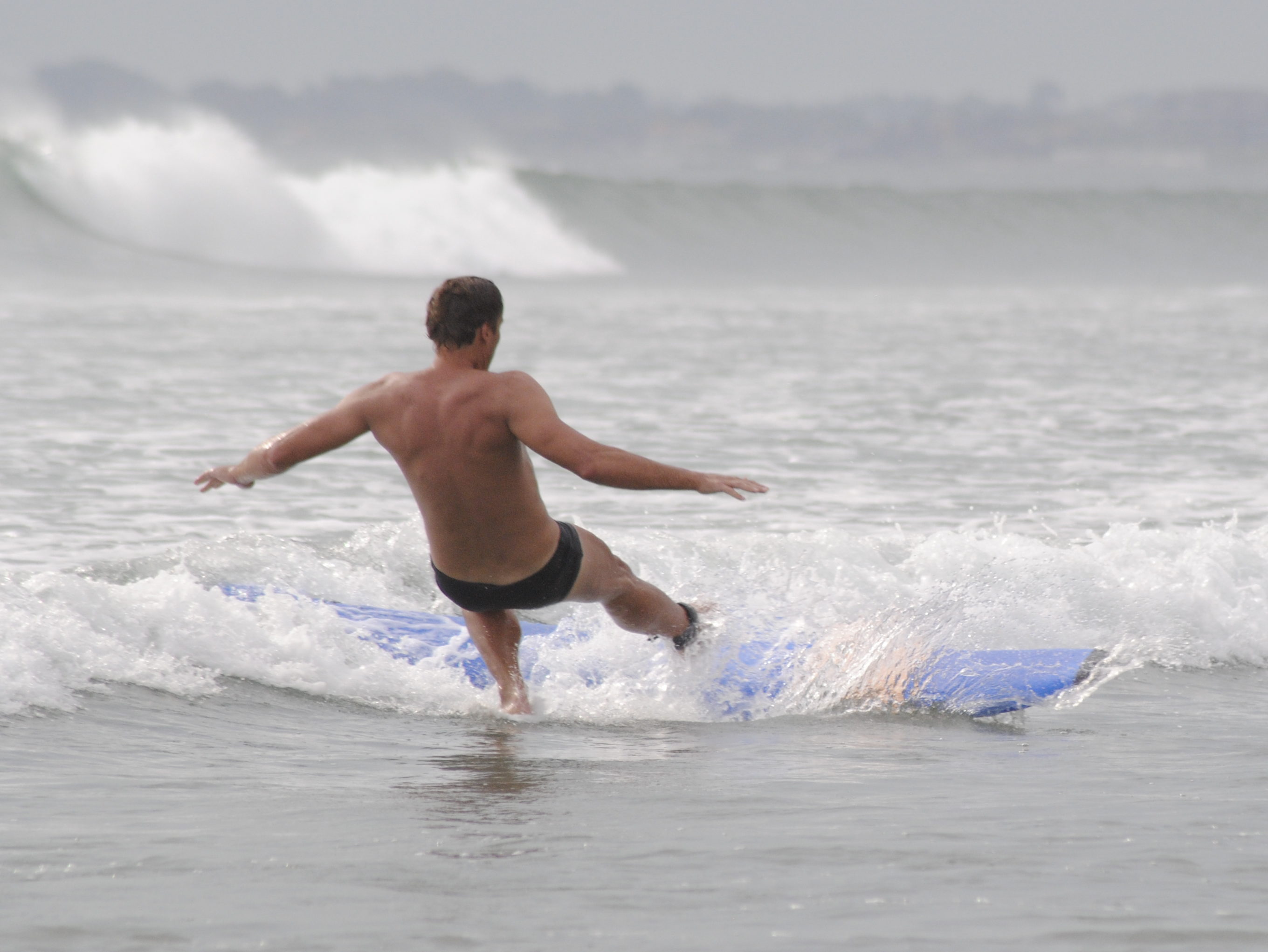 Falling off surf board - Chandra's Surfing Bali